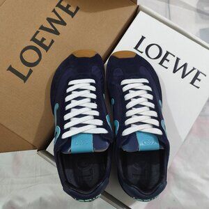 Loewe Dark Blue Retro Running Shoes